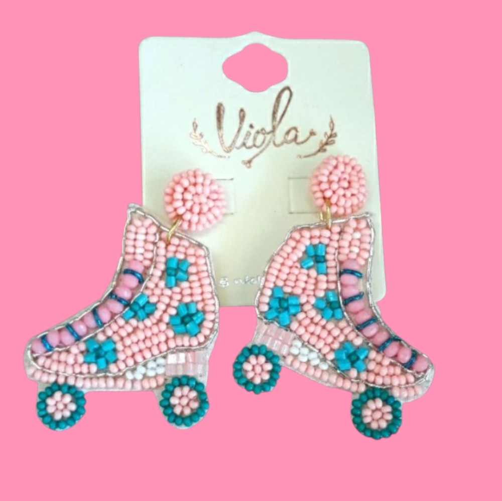 Rollar Skate Post Dangle Earrings 🛼🛼 🛼 🛼